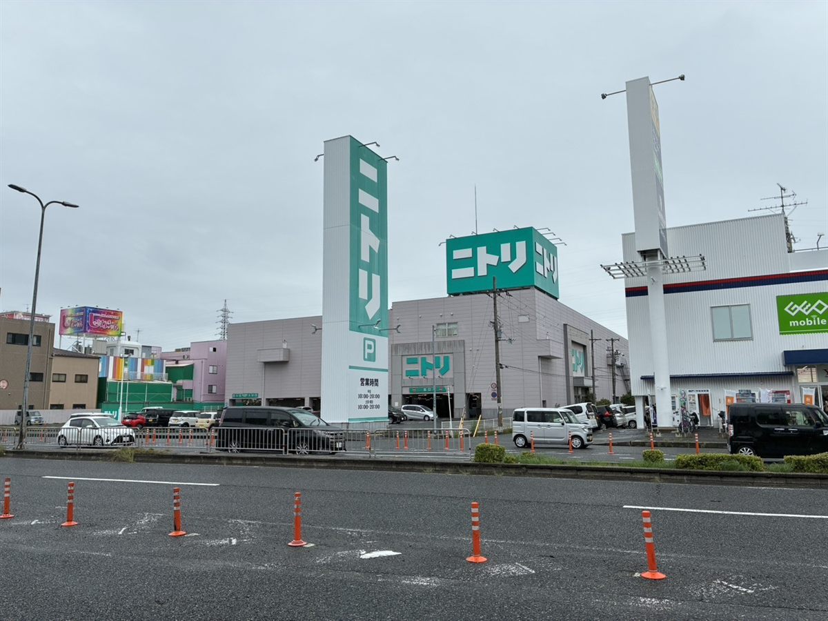 国道26号線を進み、ニトリ岸和田店を通過します。
